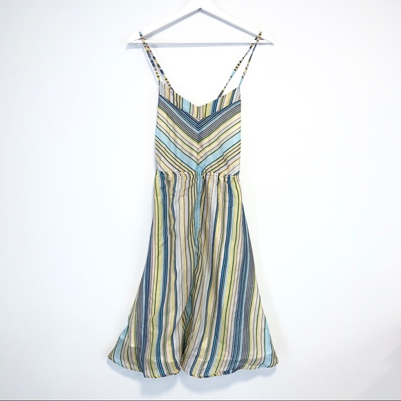 O'Neill Dresses & Skirts - O’Neill rainbow striped lace up sundress
